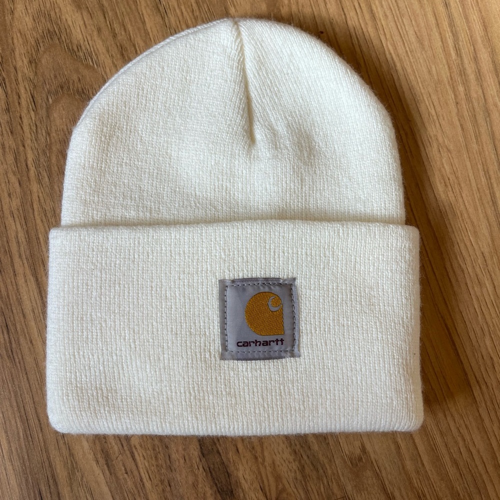 White Carhartt Beanie